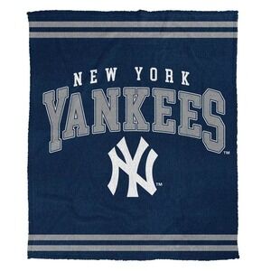 MLB New York Yankees Pegasus Cozy Knit Blanket Navy New Unisex 60x70in